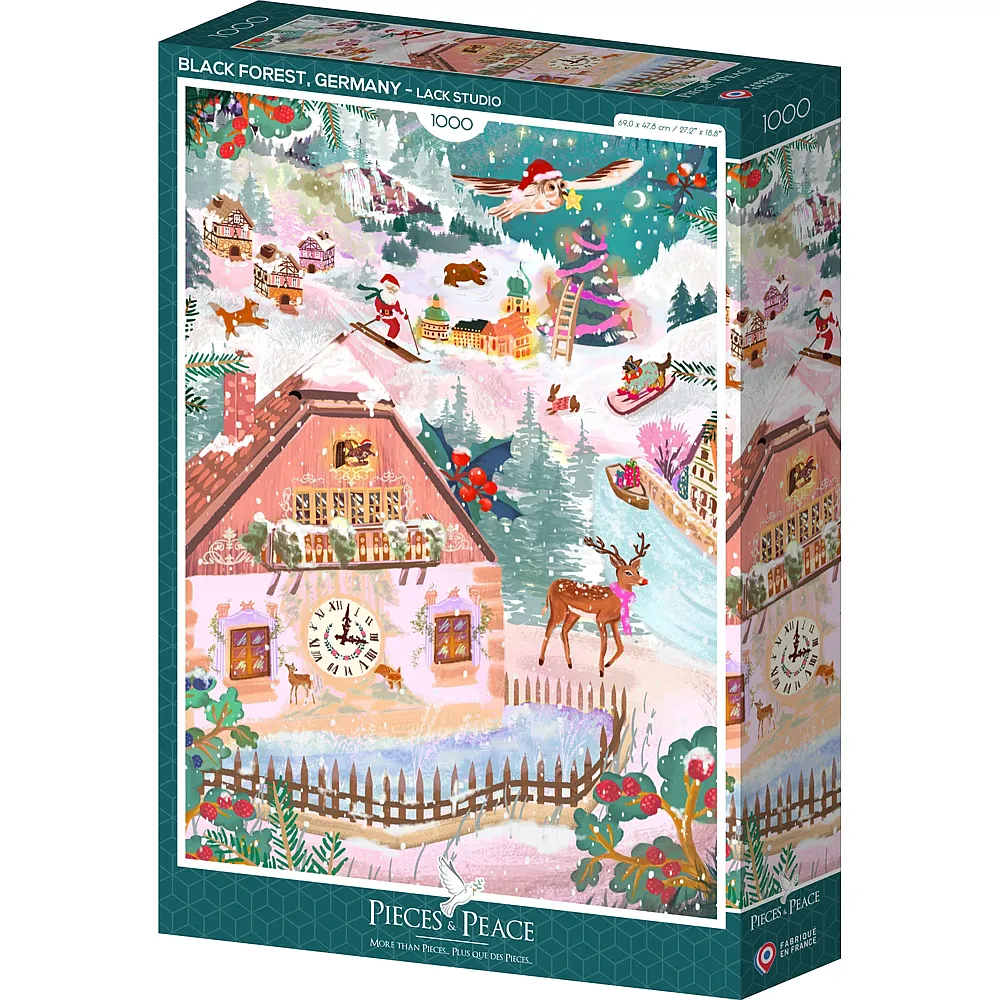 Pieces & Peace Puzzle Lack Studio Schwarzwald, Deutschland - 1000 Teile
