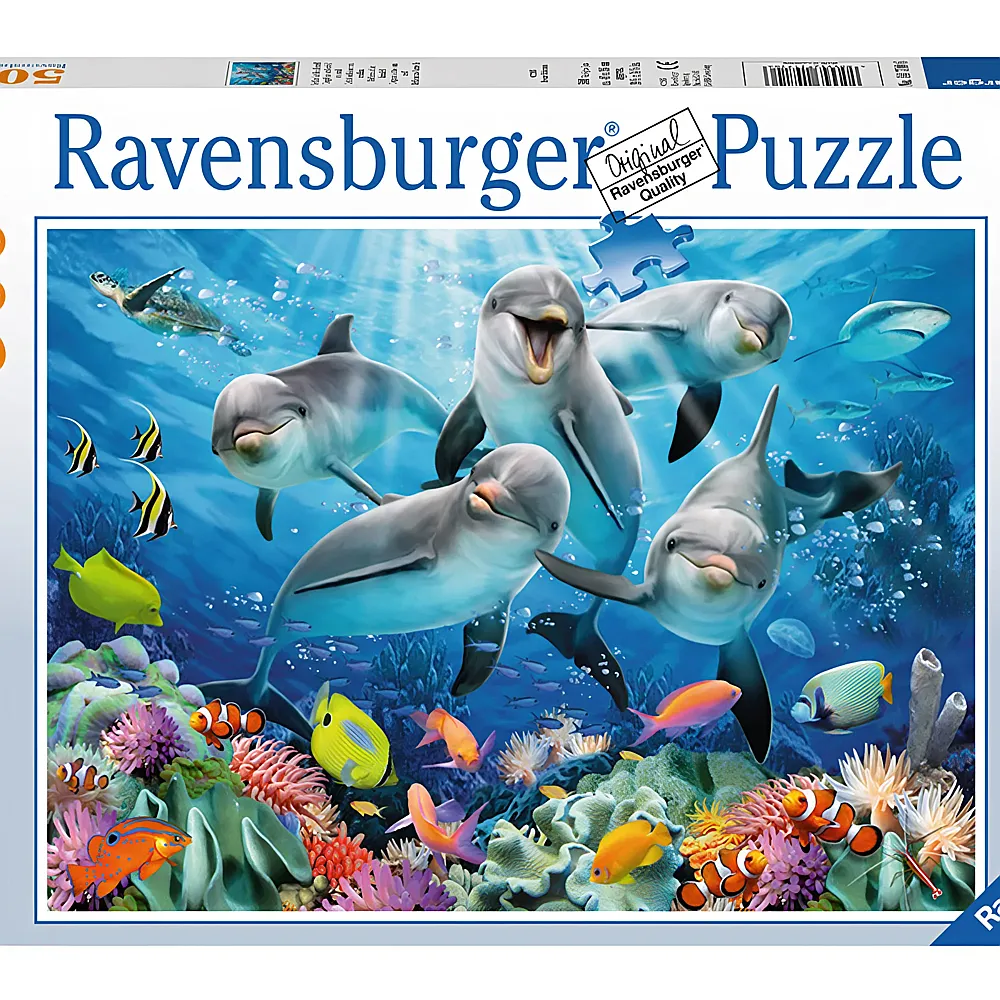 Ravensburger Puzzle Delfine im Korallenriff 500Teile