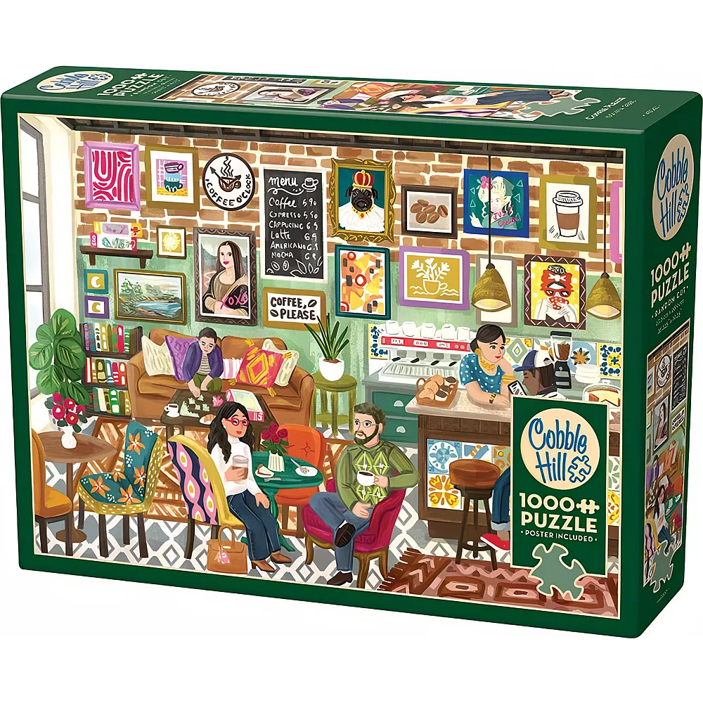Cobble Hill Puzzle Einen Kaffee, bitte - 1000 Teile