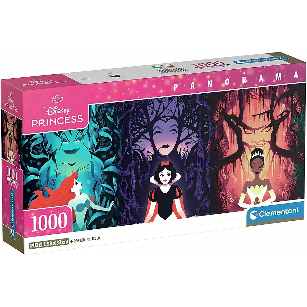 Clementoni Puzzle Panorama Disney Princess - 1000 Teile