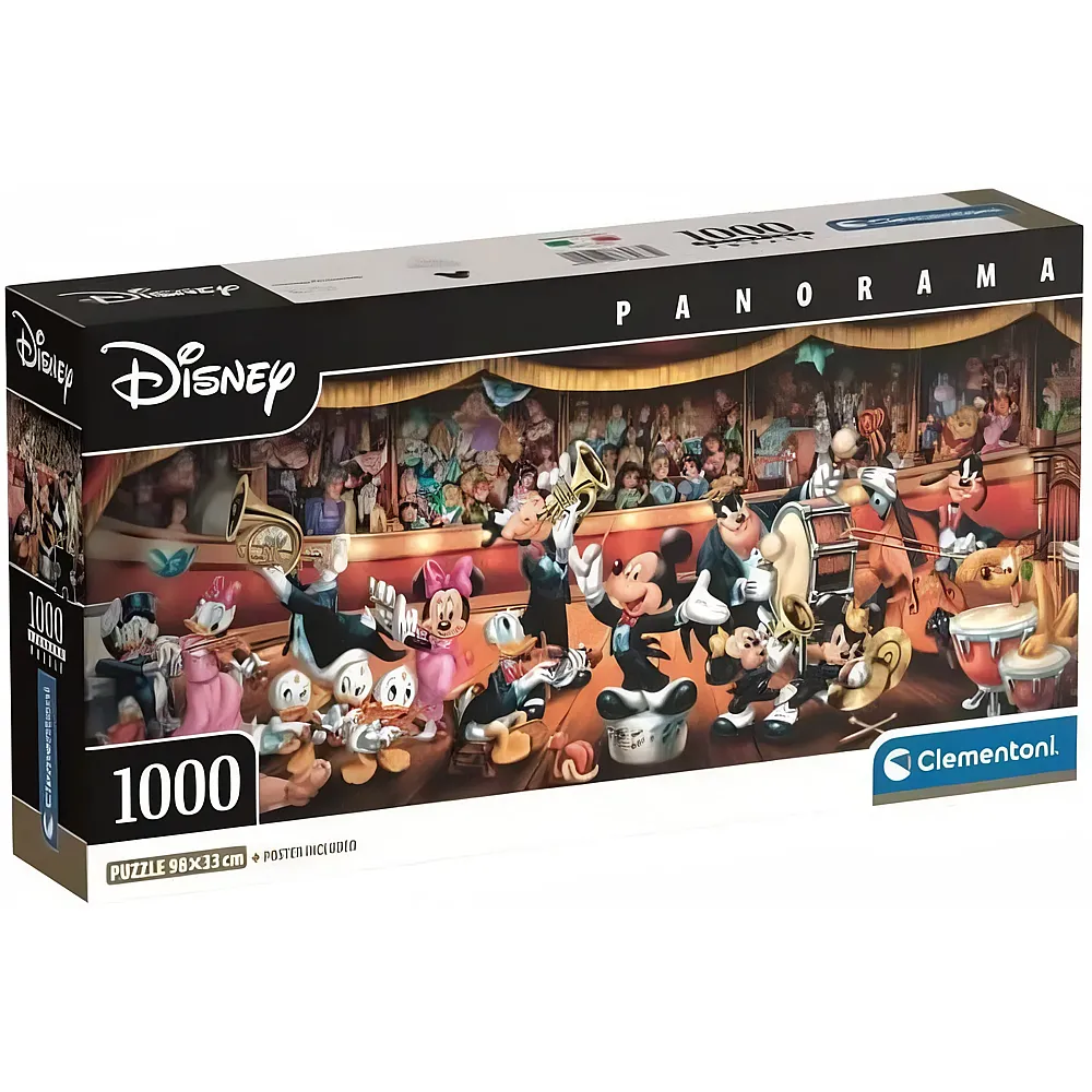 Clementoni Puzzle Panorama Disney Orchestra 1000Teile
