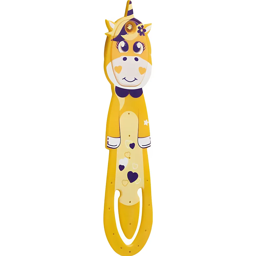 Mondikaarten Flexilight Reading Light Unicorn Yellow