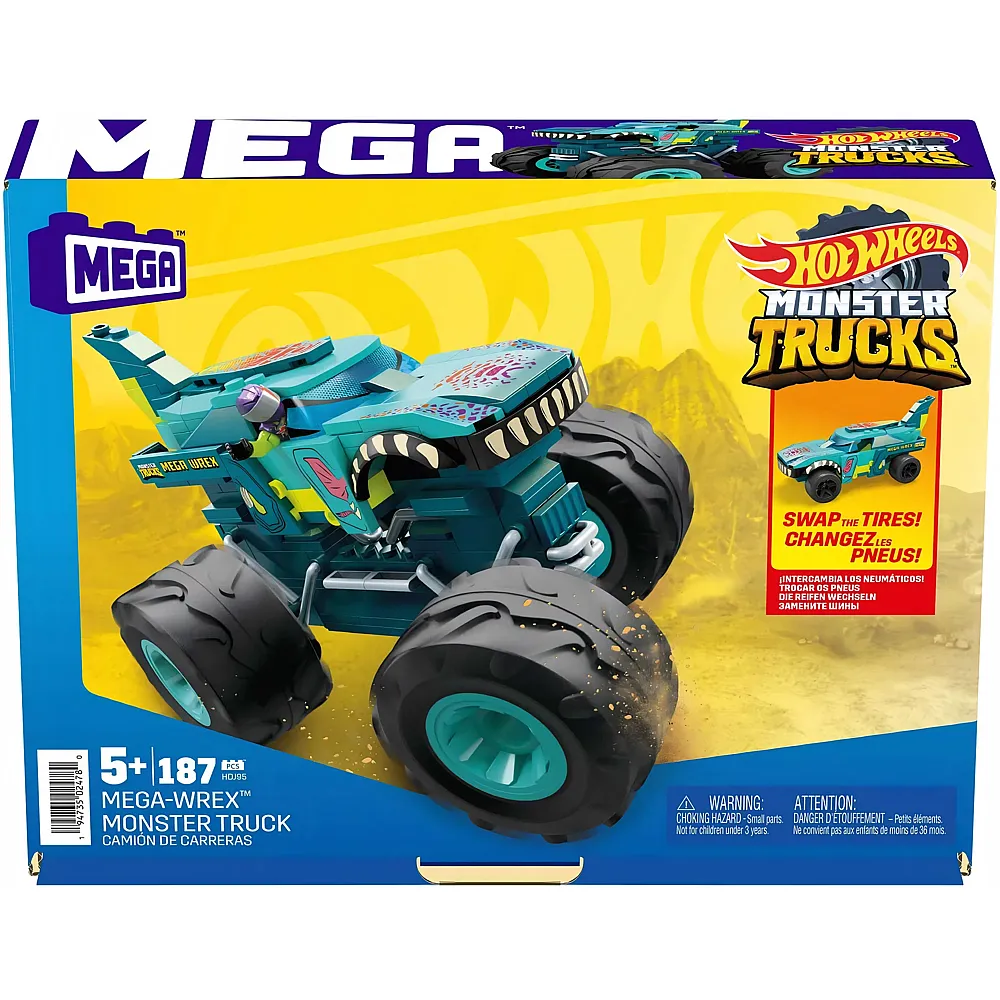 Mega Construx Hot Wheels Monster Trucks Mega-Wrex - 187 Teile