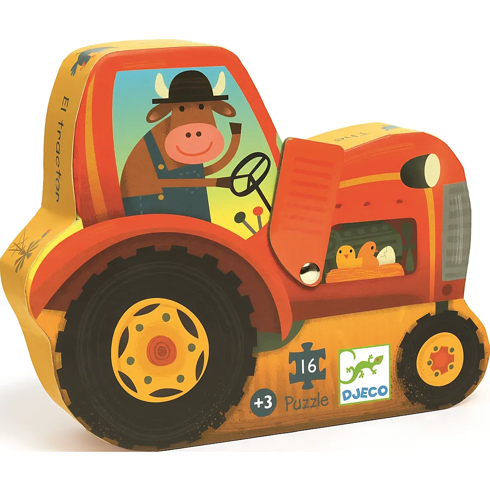 Djeco Puzzle Traktor 16 Teile