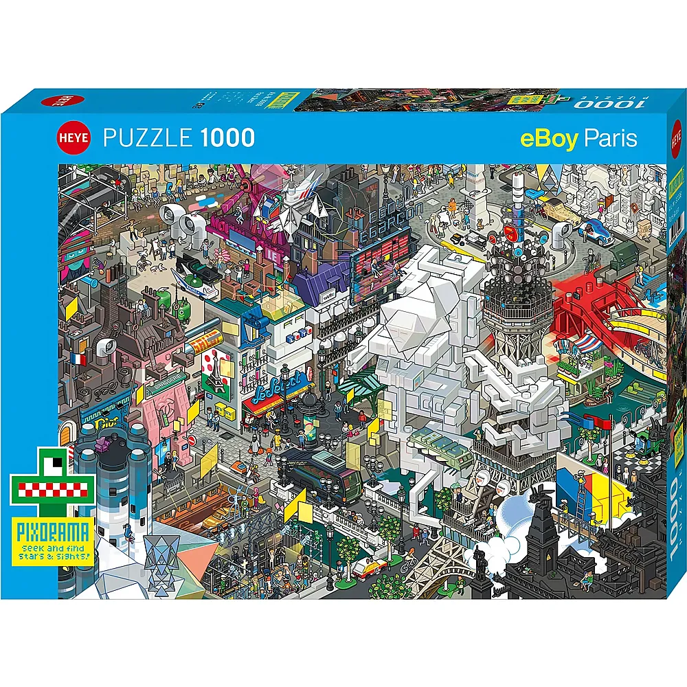 HEYE Puzzle Pixorama Paris Quest 1000Teile