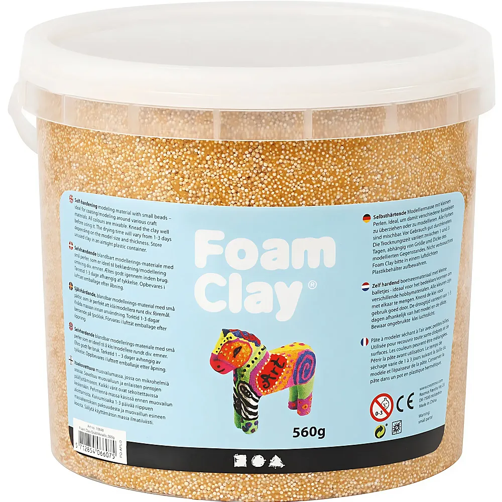 Foam Clay - Metallic Gold, 560gr. - Kneten & Formen