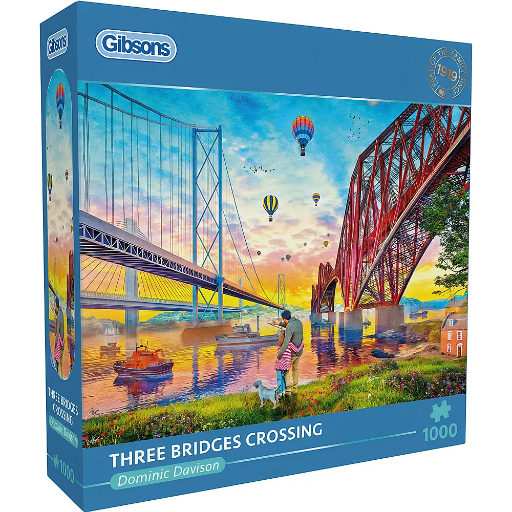 Gibsons Puzzle Dominic Davison Drei-Br�cken-Kreuzung 1000Teile