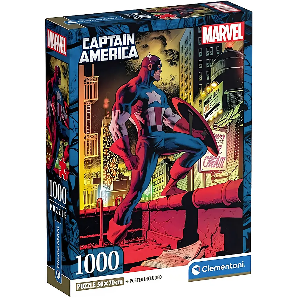 Clementoni Puzzle Marvel Captain America 1000Teile