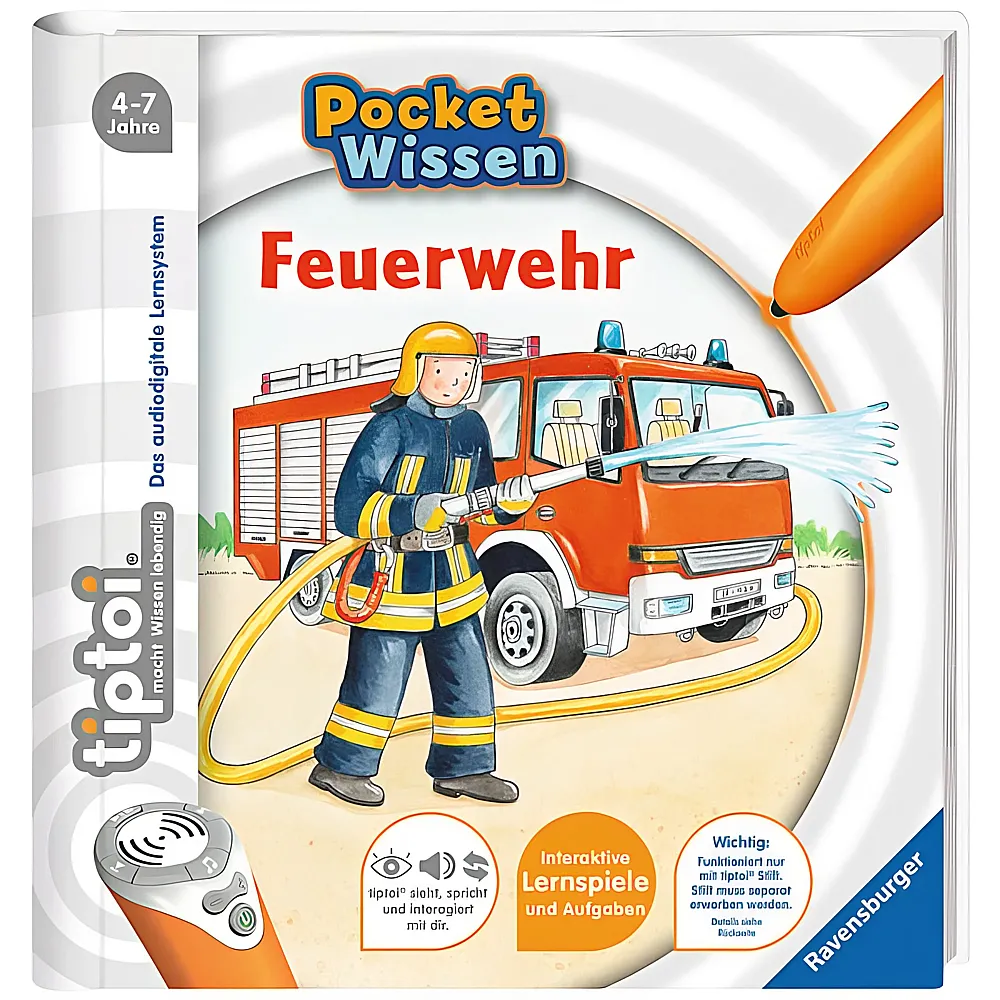 Ravensburger tiptoi Pocket Wissen Feuerwehr