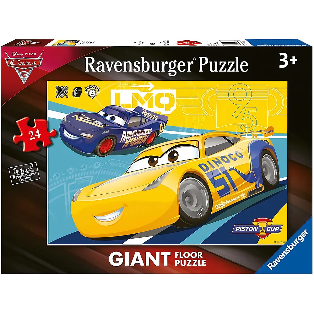 Ravensburger Puzzle Giant Floor Disney Cars 3 - 24 Teile - Bodenpuzzle