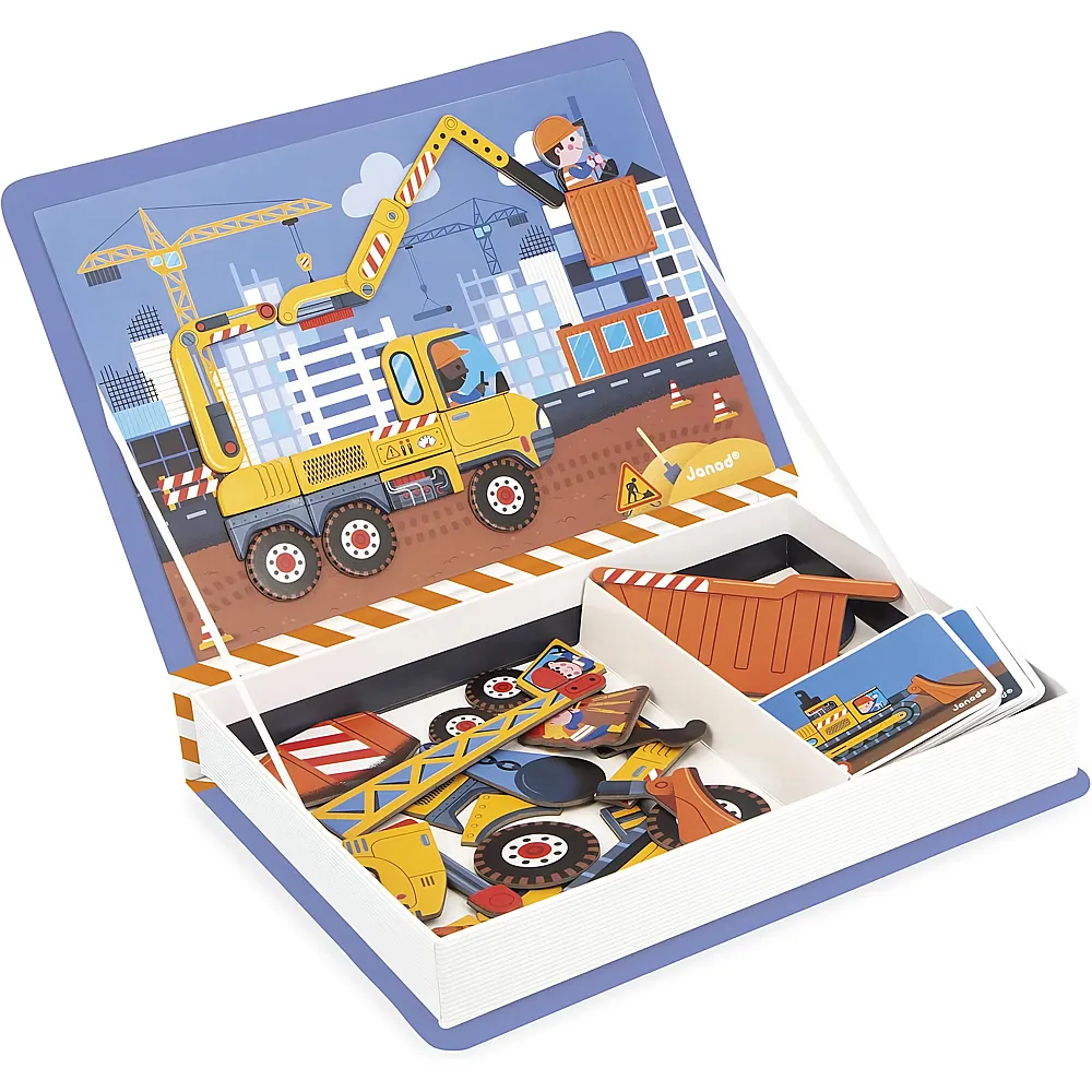 Janod Magnetbuch Baustelle