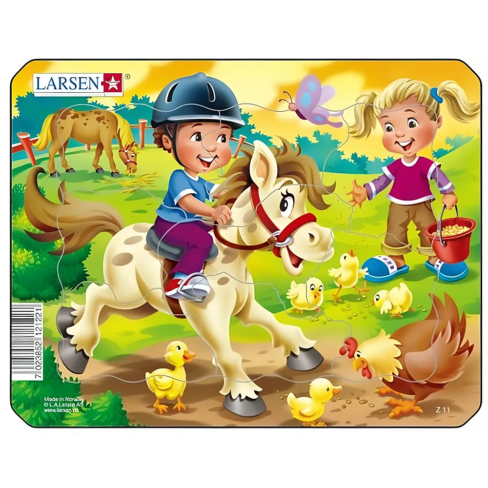 Larsen Puzzle Rahmenpuzzle - Zu Pferde - Suche
