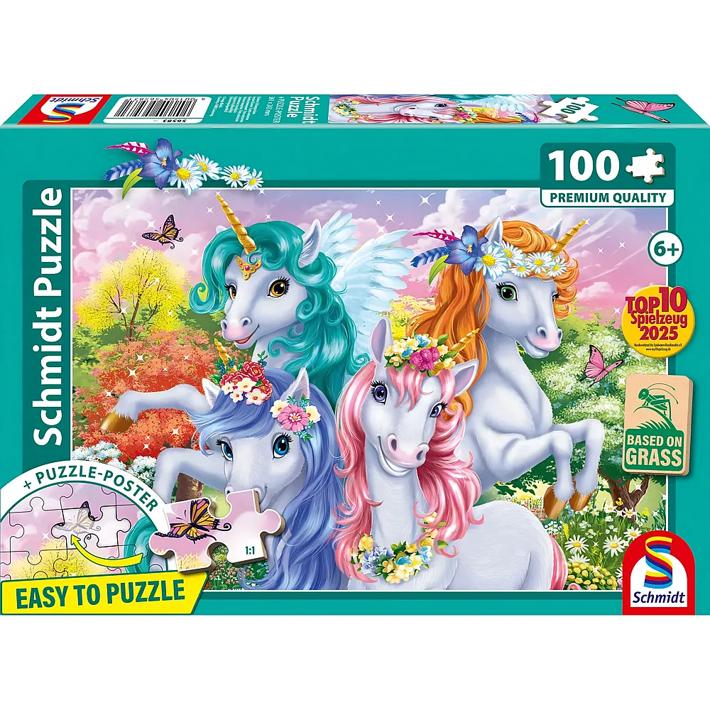 Schmidt Puzzle Einhorn-Schnappschuss - 100 Teile