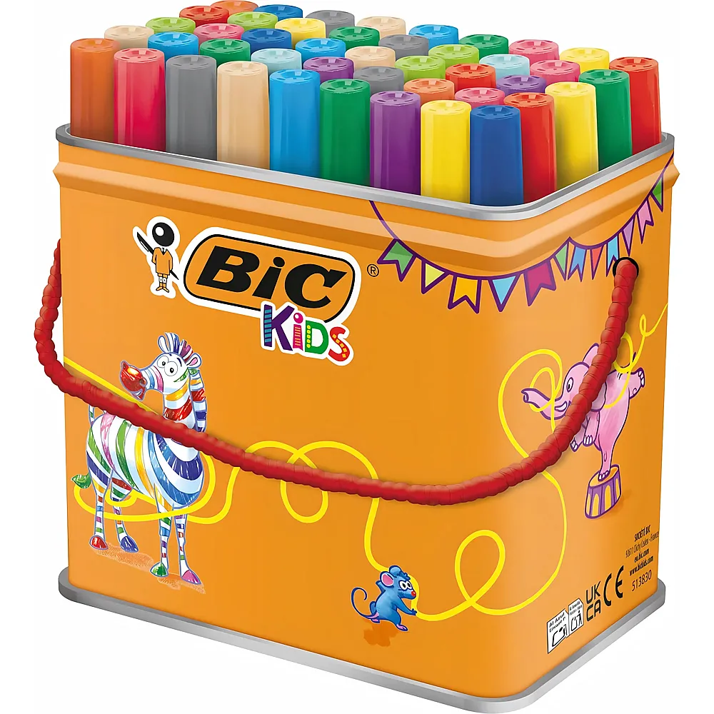 BIC Filzstifte Visacolor - 48 Teile - Farbe & Kreide