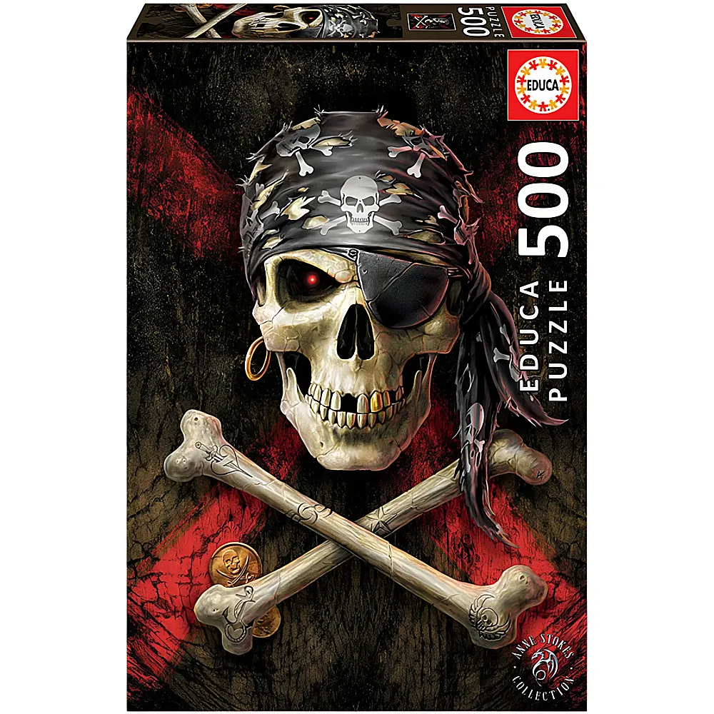 Educa Puzzle Pirate Skull 500Teile