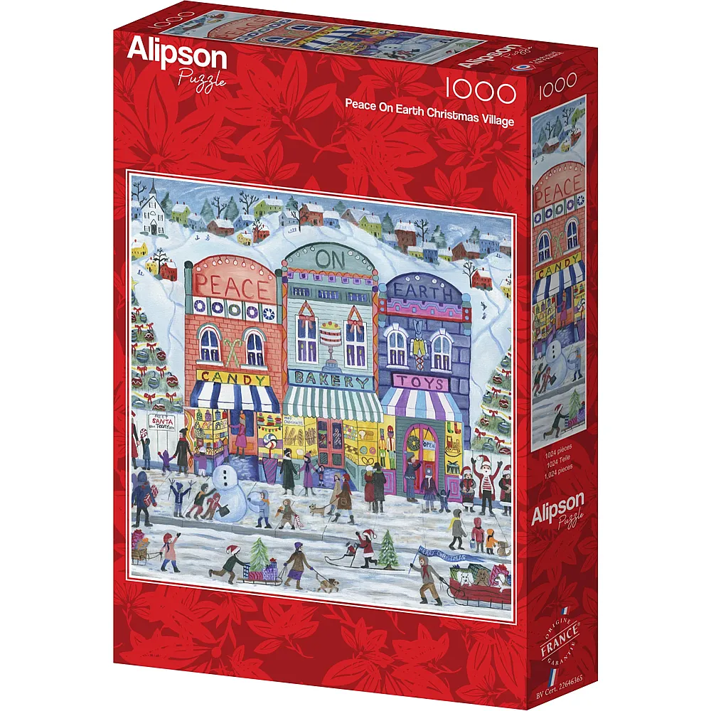 Alipson Puzzle Weihnachtsdorf - Frieden auf Erden 1000Teile