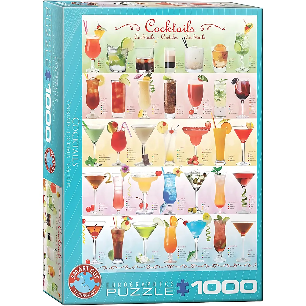Eurographics Puzzle Cocktails - 1000 Teile
