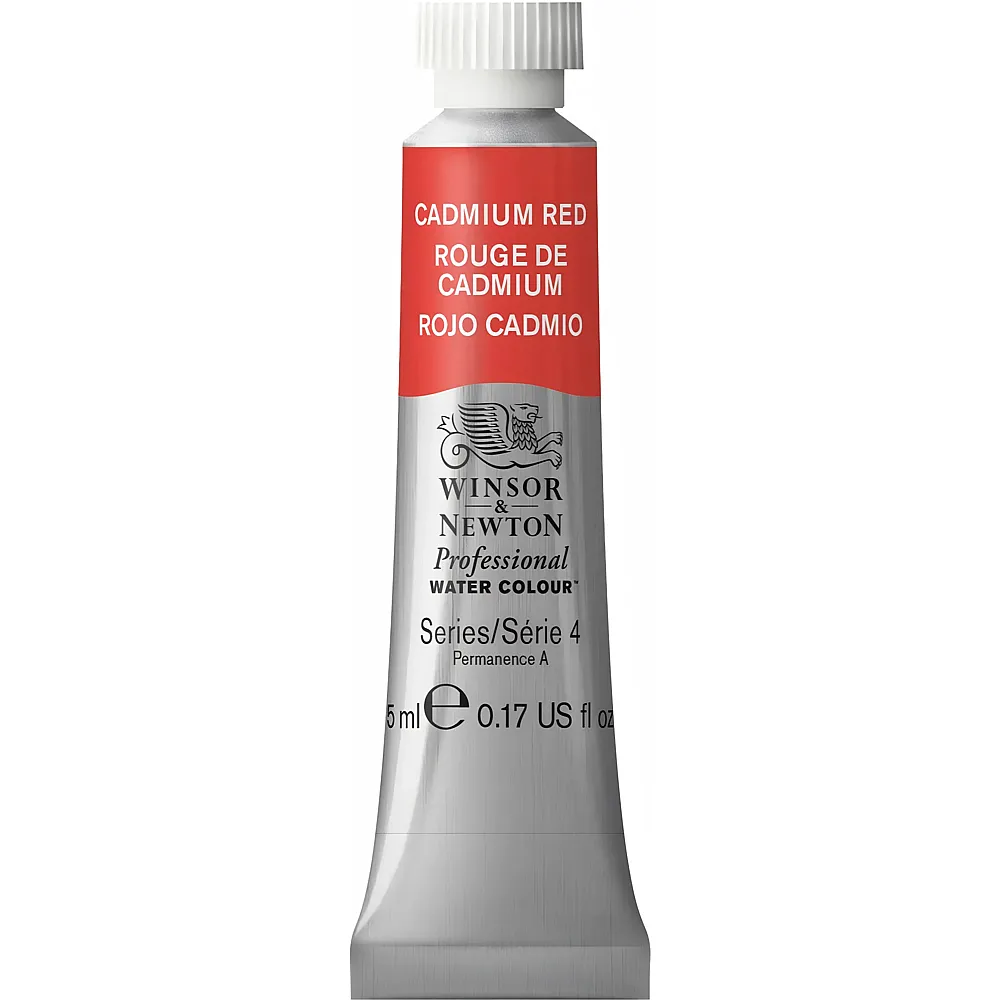 meinspielzeug - Winsor & Newton W&n Prof. Water Colour 5ml Tube Kadmiumrot