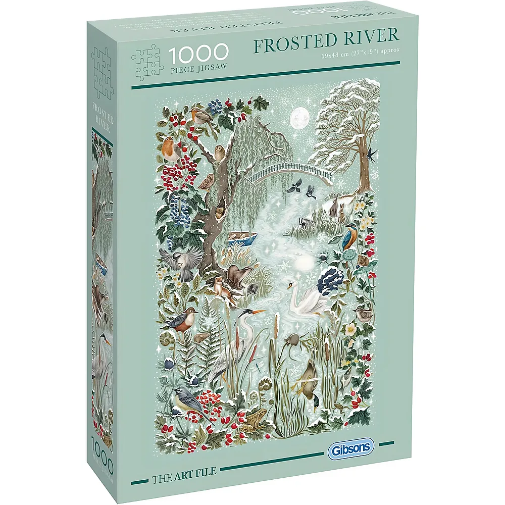 Gibsons Puzzle The Art File Gefrorener Fluss - 1000 Teile