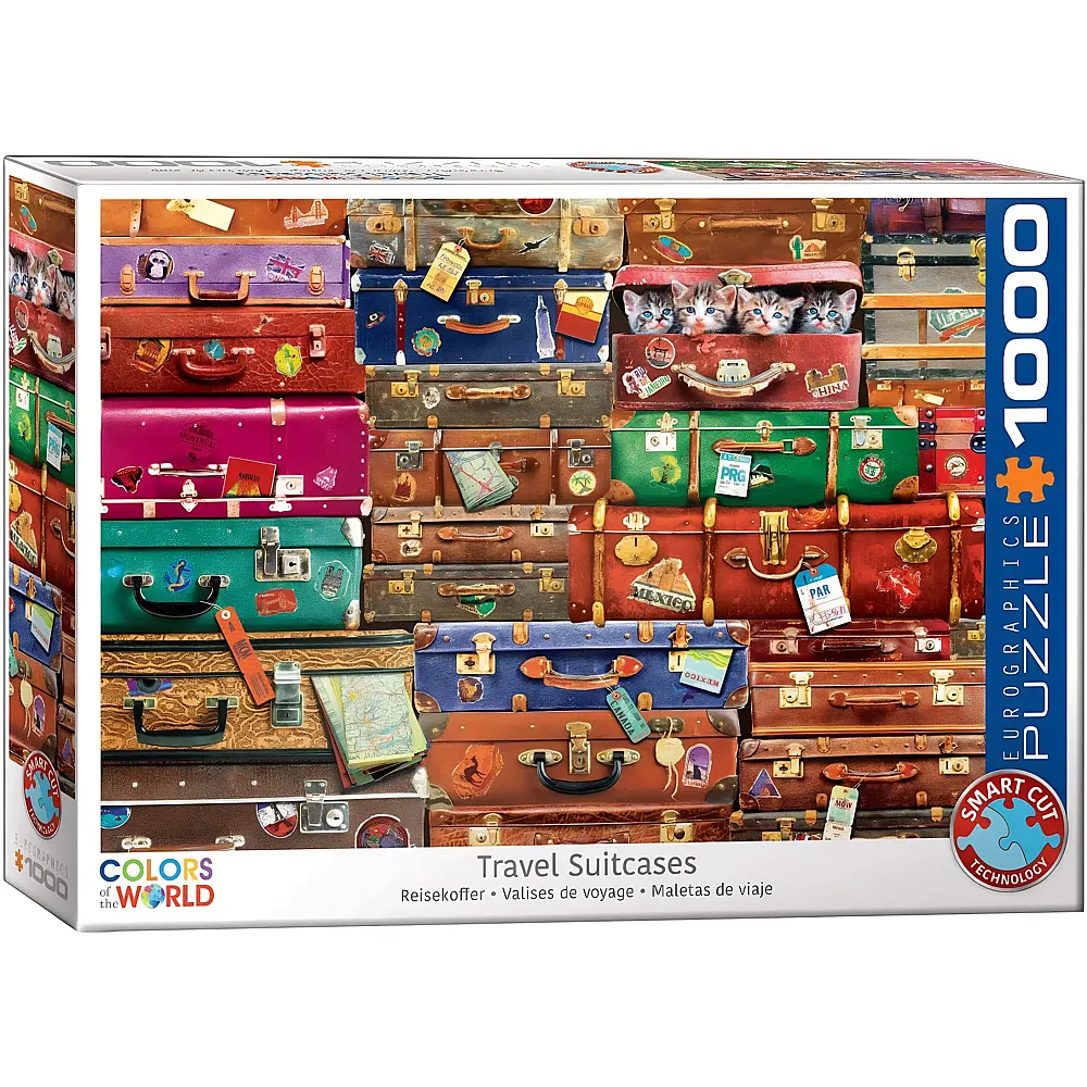 Eurographics Puzzle Travel Suitcases 1000Teile