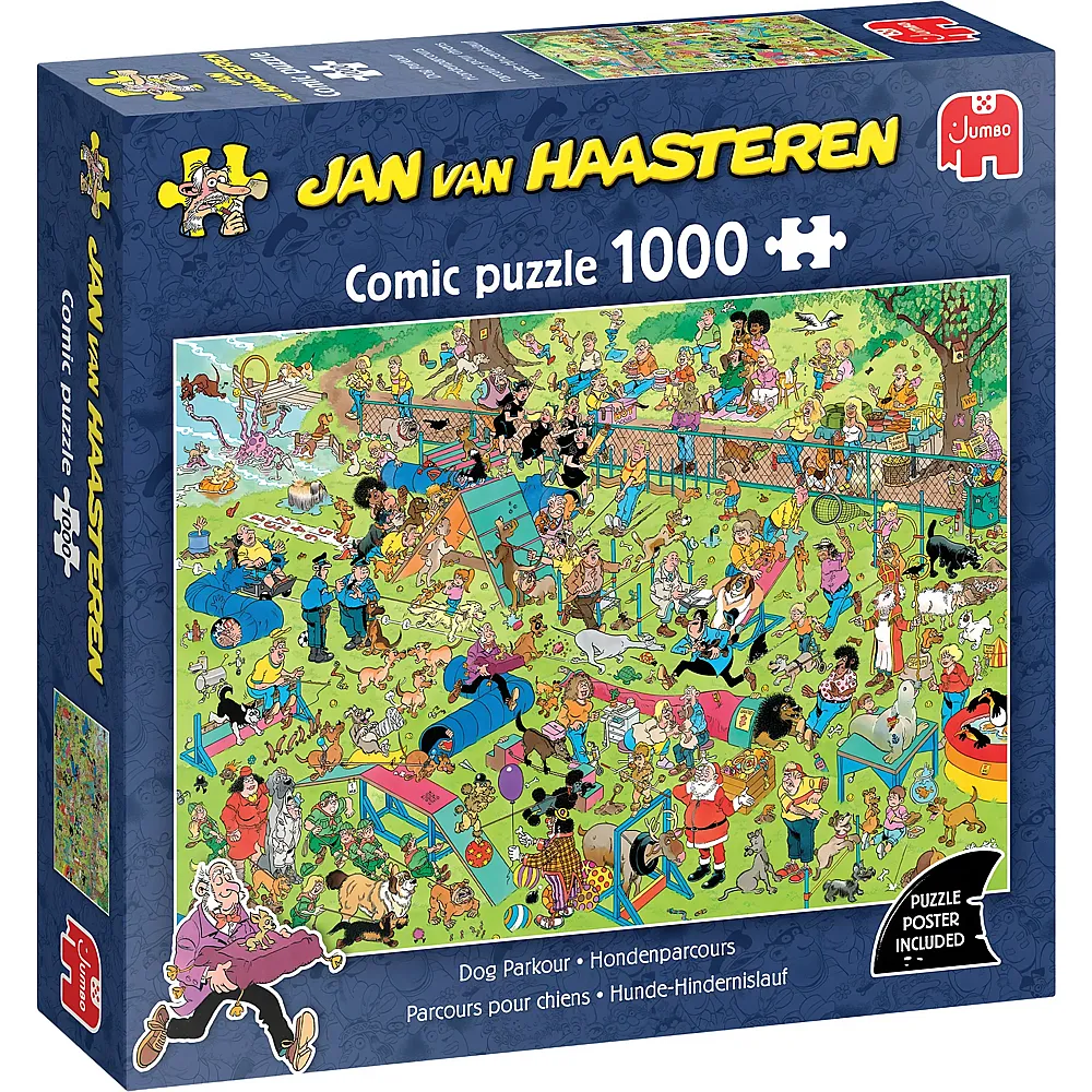 Jumbo Puzzle Jan van Haasteren Hunde-Hindernislauf - 1000 Teile