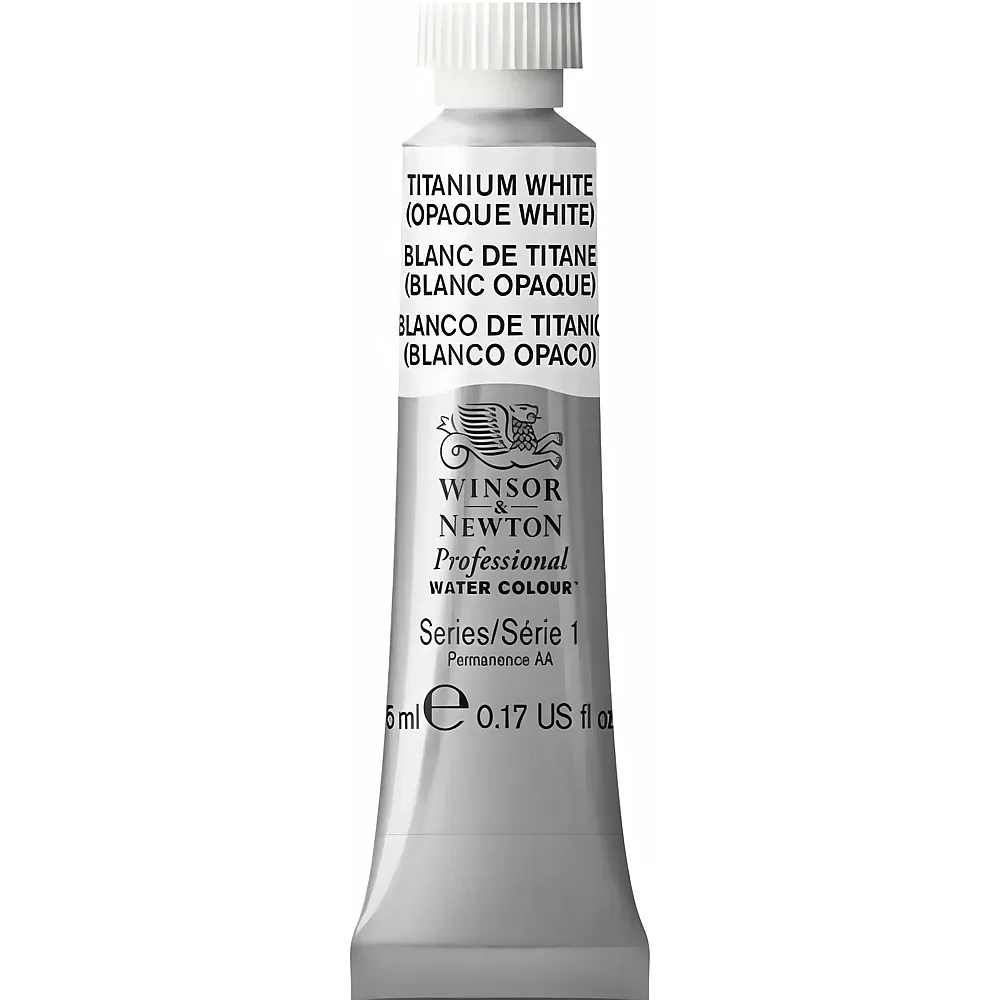 meinspielzeug - Winsor & Newton W&n Prof. Water Colour 5ml Tube Titanweiss opakes Weiss