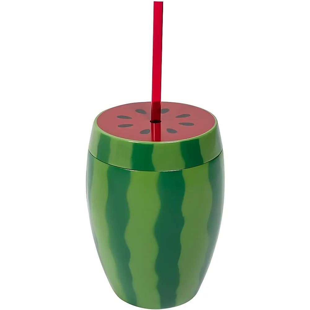 Boland Wassermelonenbecher mit Strohhalm - 750 ml