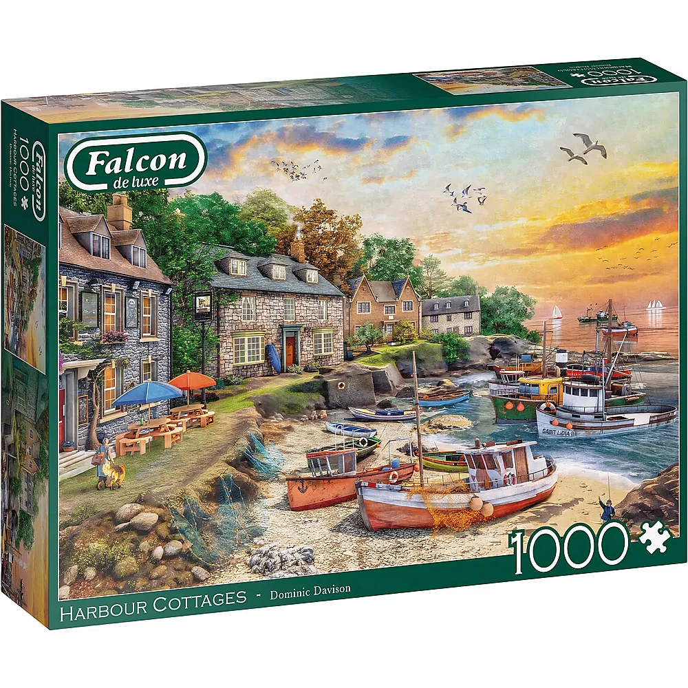 Falcon Puzzle Harbour Cottages 1000Teile