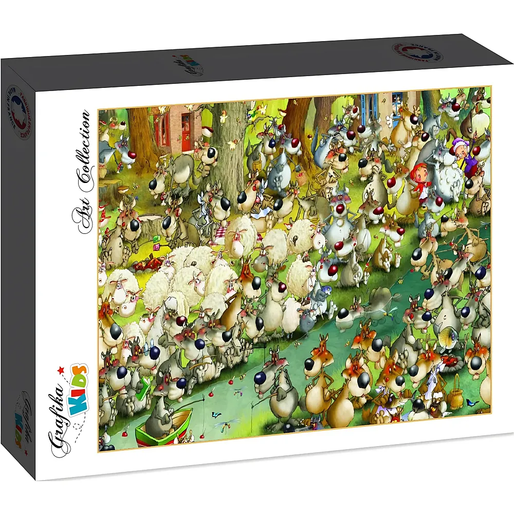Grafika Puzzle Art Collection Franois Ruyer Grafika Kids W�lfe - 12 Teile