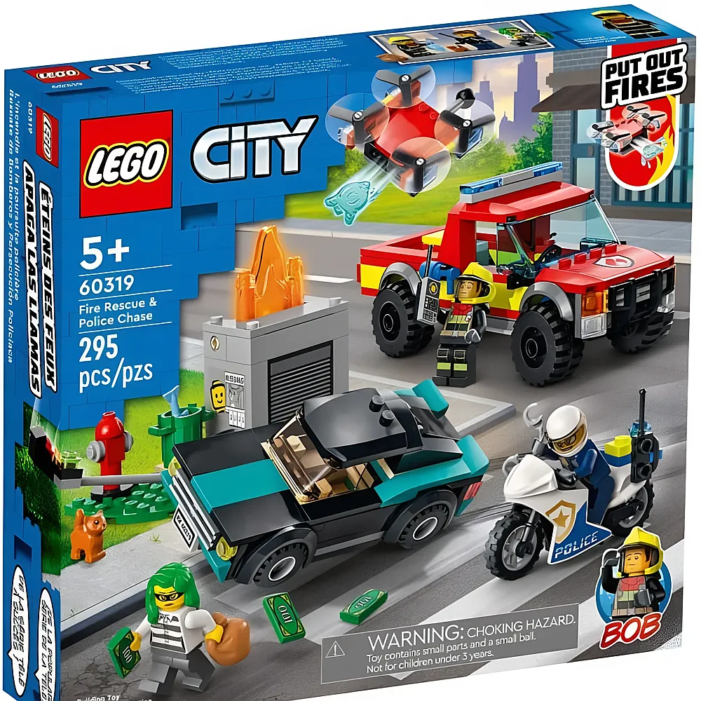 LEGO City Lscheinsatz und Verfolgungsjagd 60319