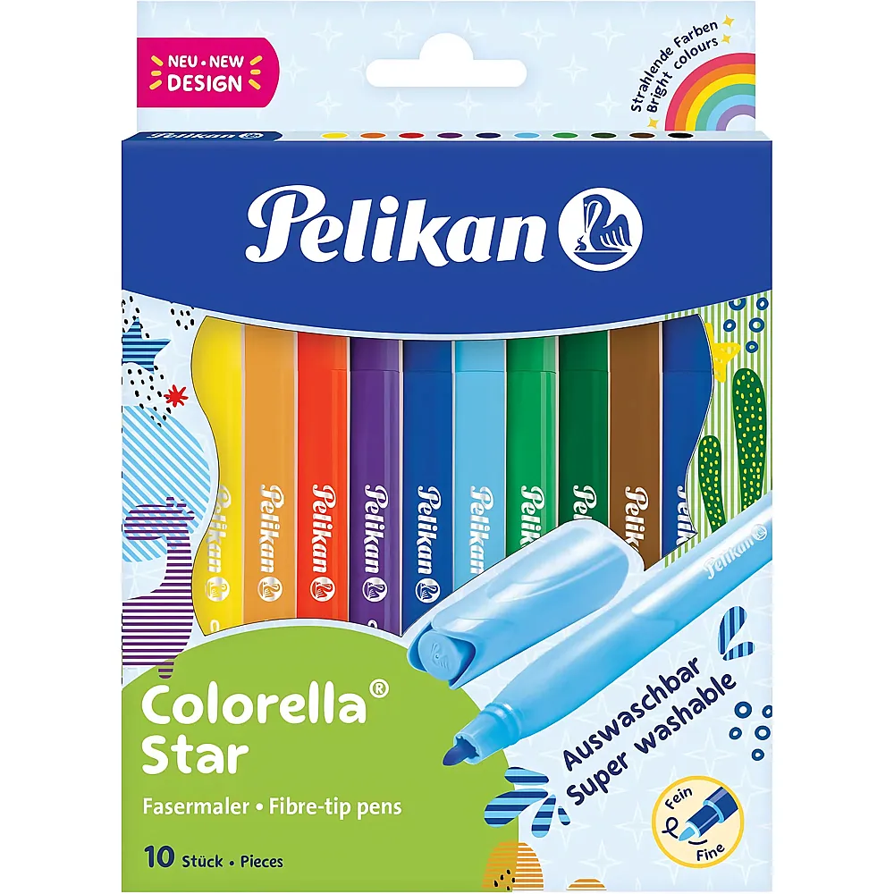 Pelikan Fasermaler Colorella Star 10Teile