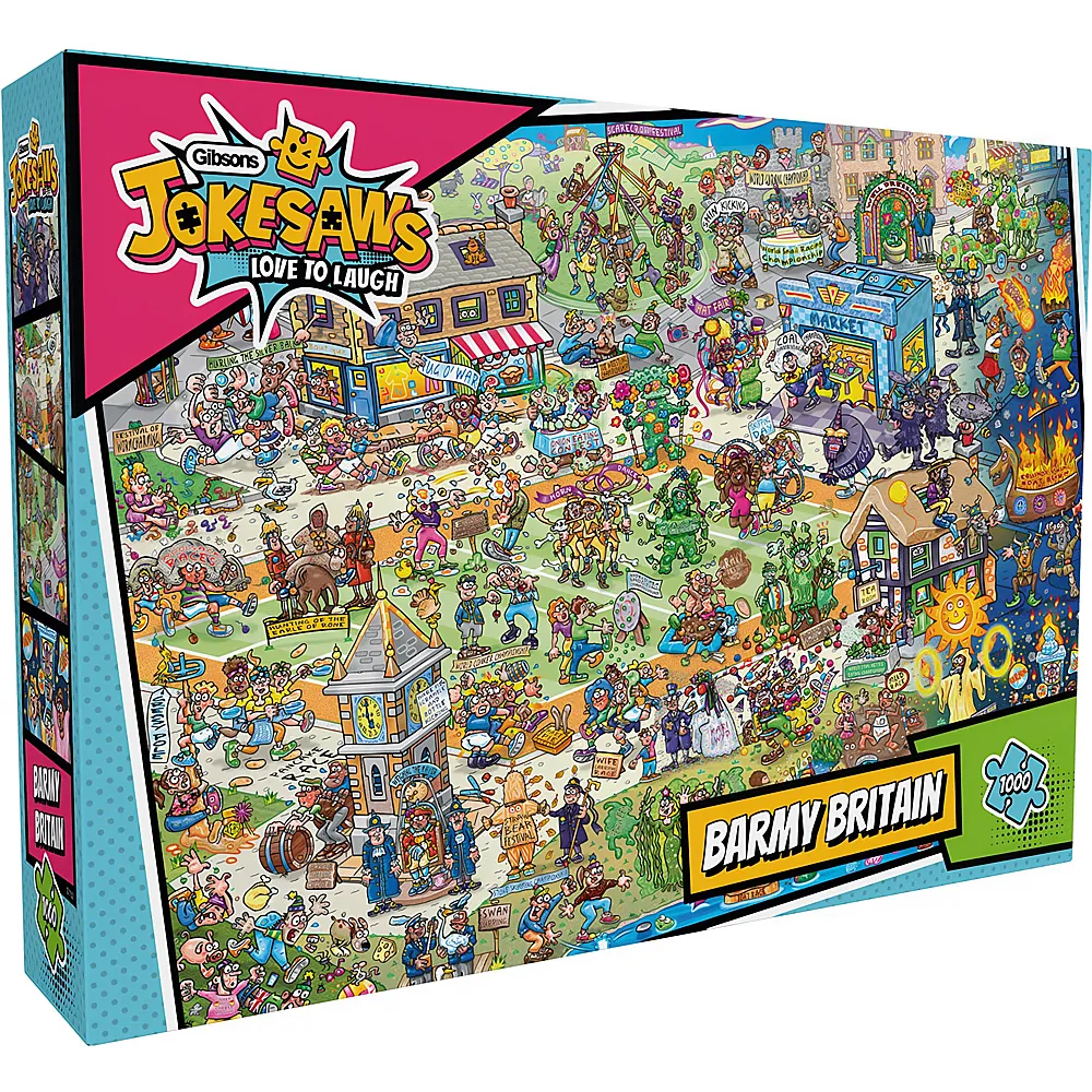 Gibsons Puzzle Jokesaws Barmy Britain 1000Teile