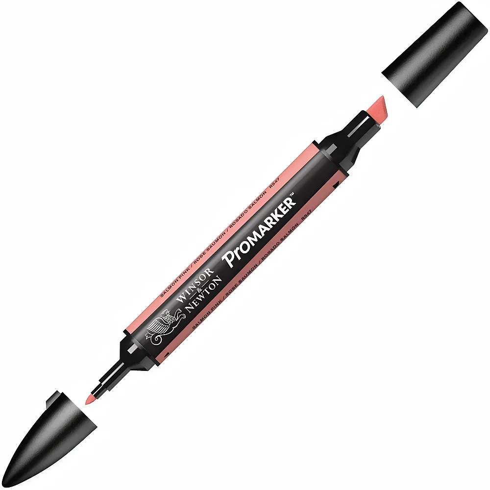 Winsor & Newton Promarker Stift mit 2 Spitzen Lachsrosa | Farbe & Kreide