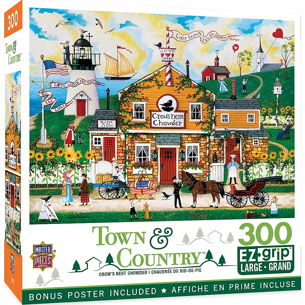 Master Pieces Puzzle Town & Country Crow's Nest Chowder 300Teile