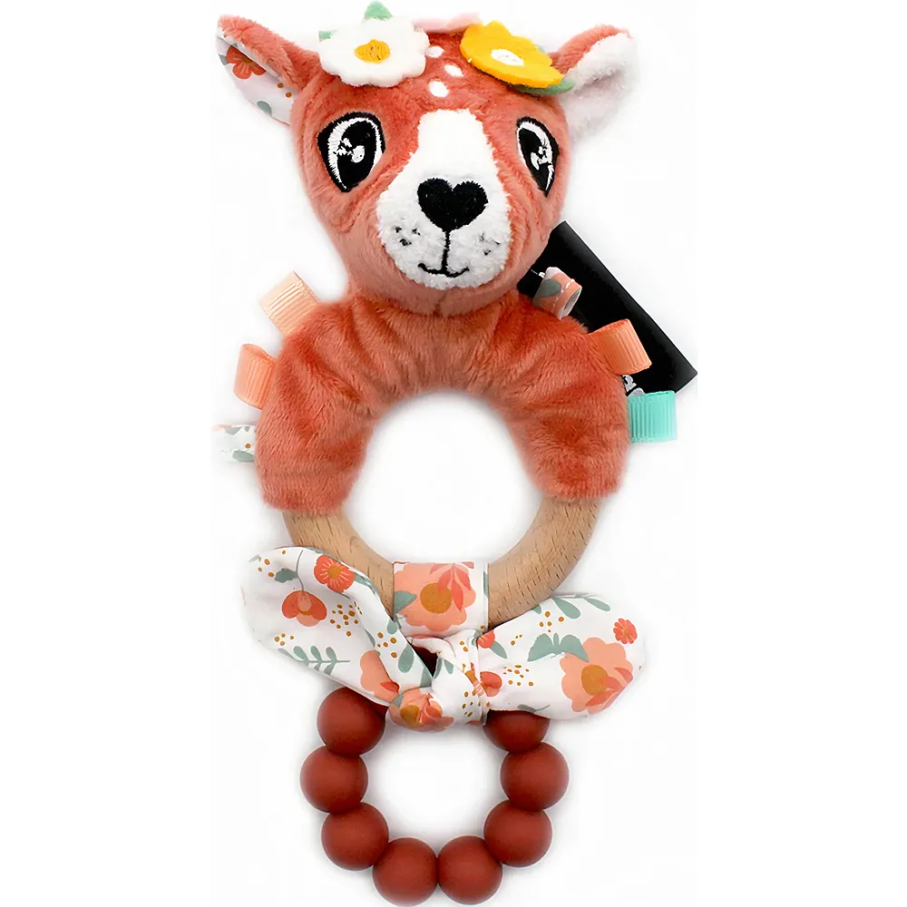 Les D�glingos Silicone & Wood Rattle Melimelos The Deer