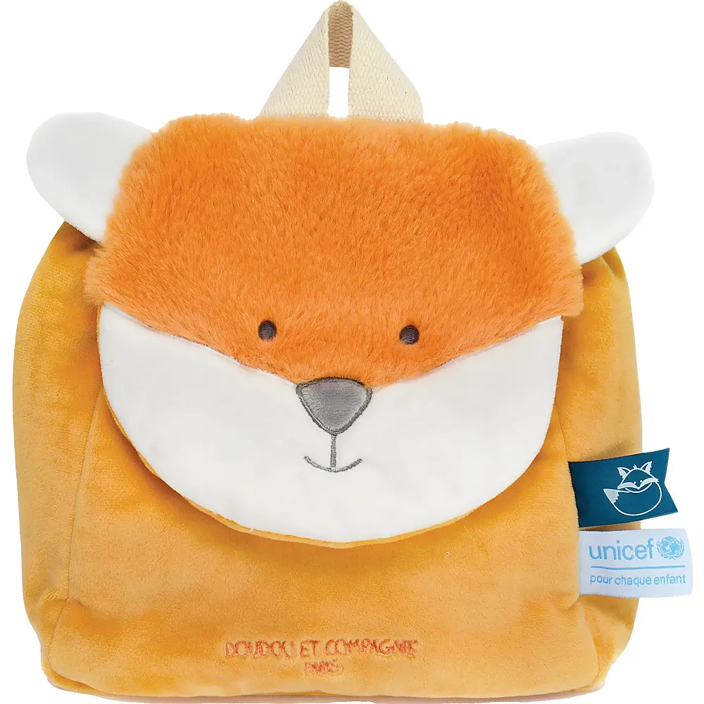 meinspielzeug - Doudou et Compagnie Unicef Kinderrucksack Fuchs | Schule & Kindergarten