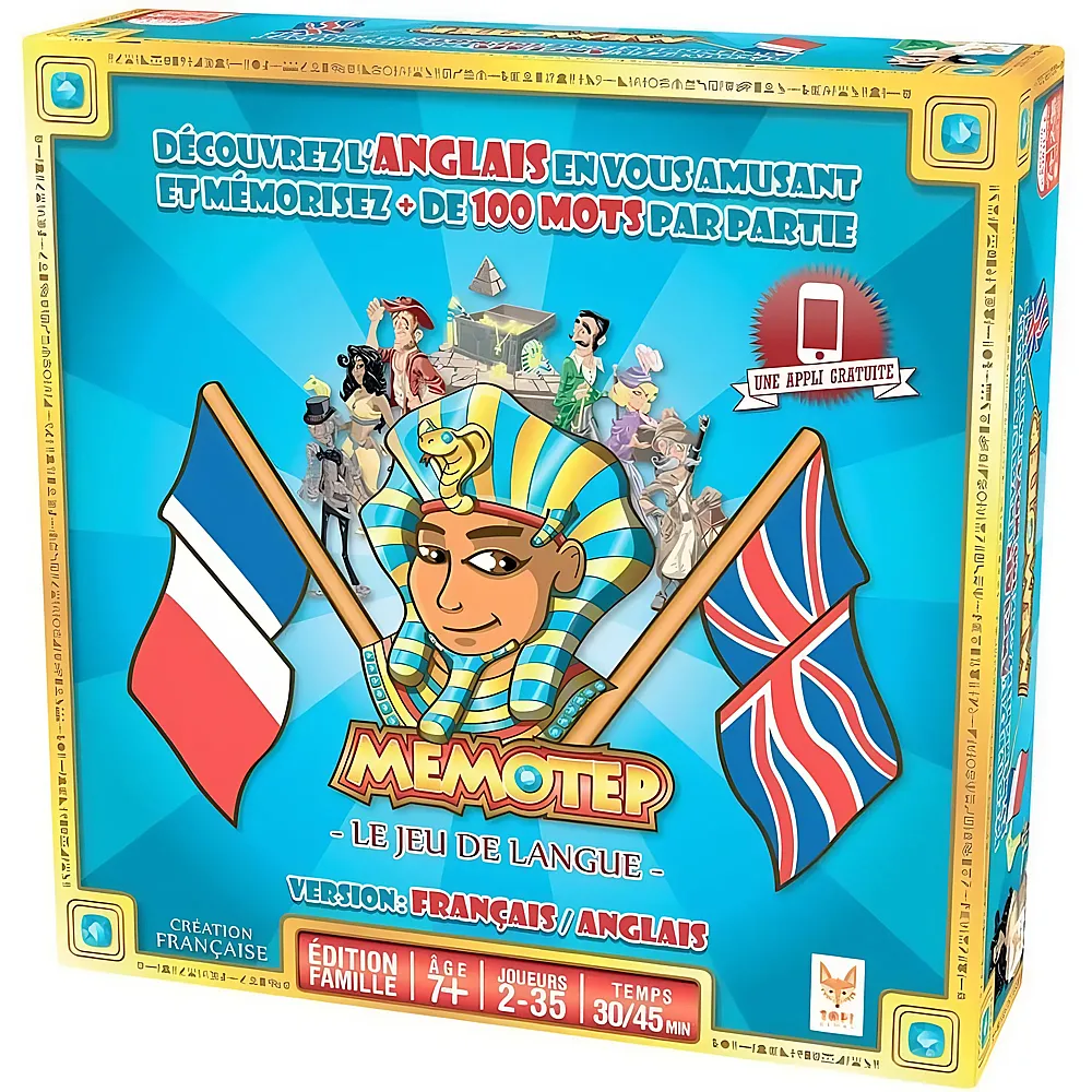 Topi Games Memotep Francais-Anglais - Franais