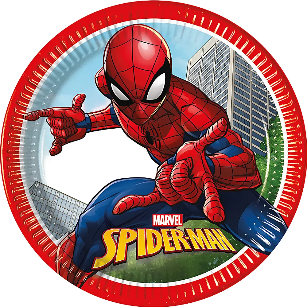 meinspielzeug - Procos Teller Spiderman 8Teile | Tischdeko