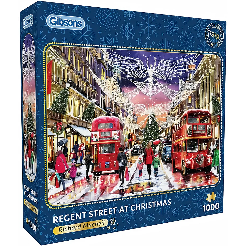Gibsons Puzzle Richard Macneil Regent Street at Christmas - 1000 Teile