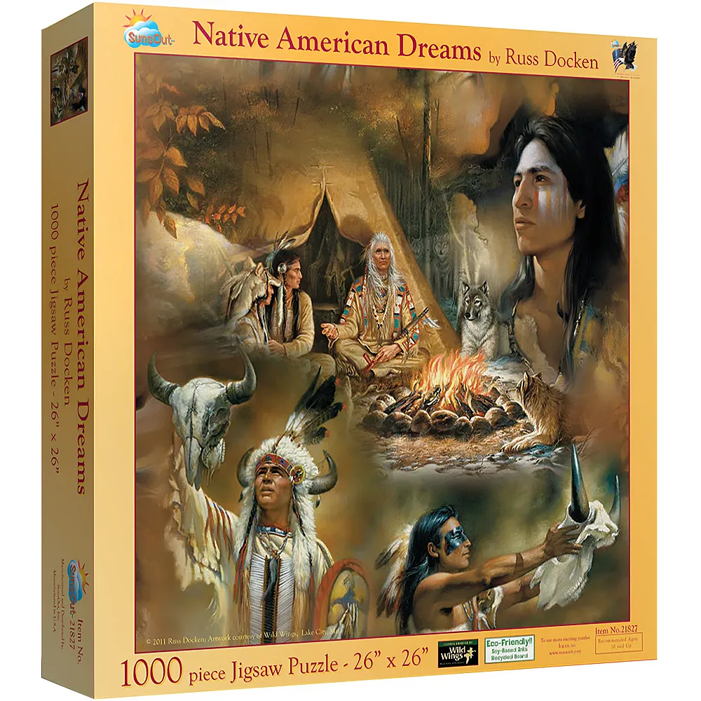 SunsOut Puzzle Russ Docken Native American Dreams - 1000 Teile