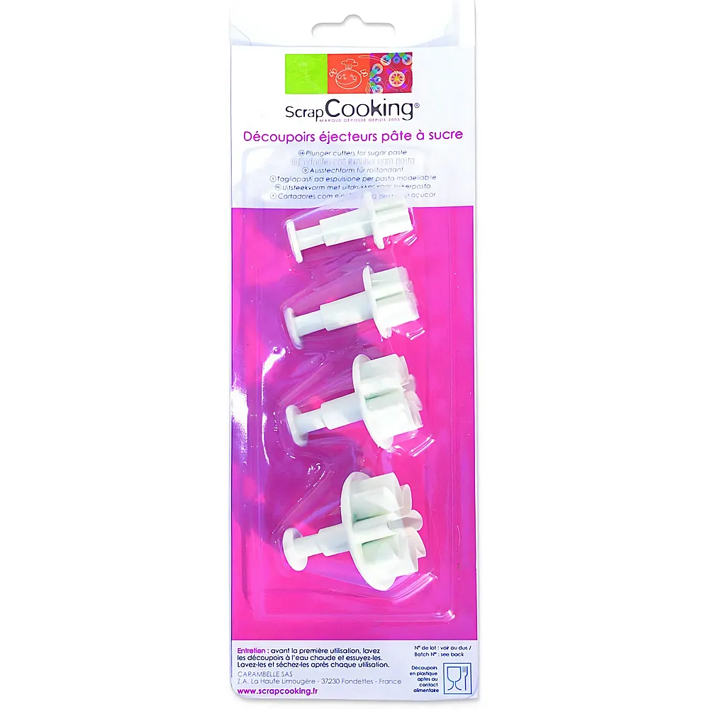 ScrapCooking Stanzset Blumen - 4 Teile