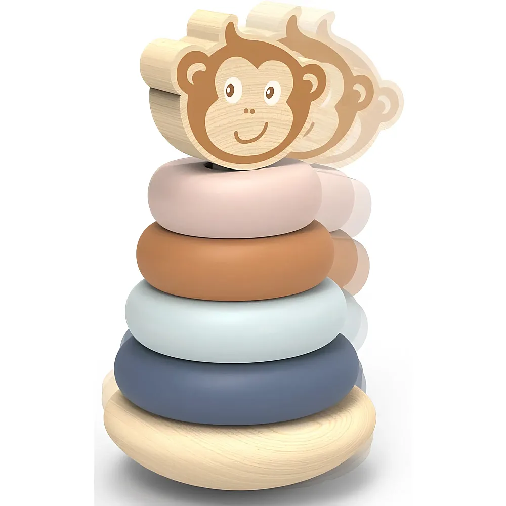 Speedy Monkey Stapelspielzeug kugelnder Affe