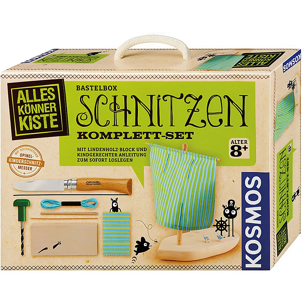 Kosmos Experimentierkasten Schnitzen Komplett-Set