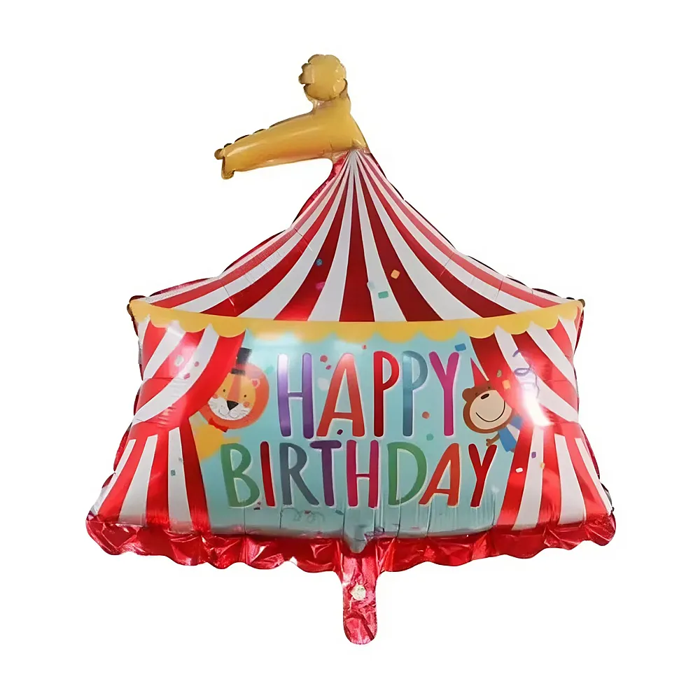 meinspielzeug - Riethm�ller Folienballon Happy Birthday Zirkus | Folienballone