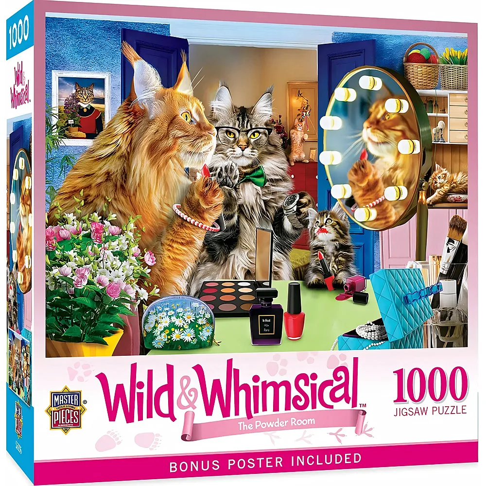 Master Pieces Puzzle Wild & Whimsical Die G�stetoilette 1000Teile