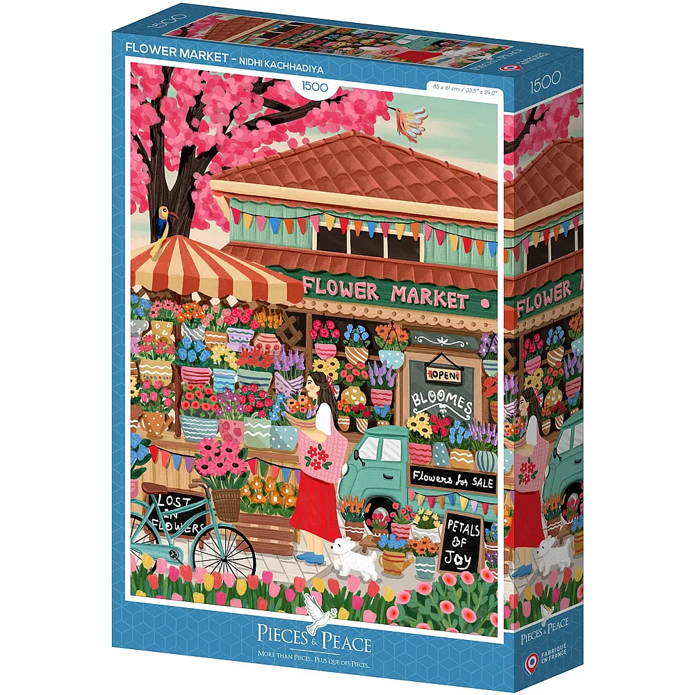 Pieces & Peace Puzzle Blumenmarkt - 1500 Teile
