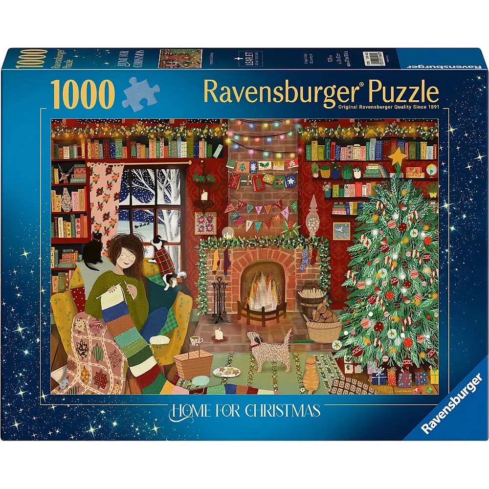 Ravensburger Puzzle Besinnliche Weihnachten zu Hause 1000Teile