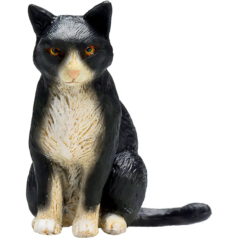 Mojo Farmland Sitzende Katze Schwarz/Weiss