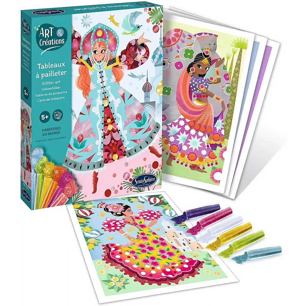 Sentosphere Art & Cr�ations Glitzerbilder Weltt�nzerinnen