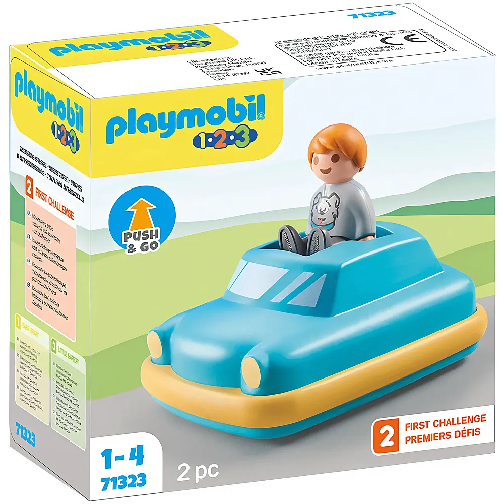PLAYMOBIL 1.2.3 Push & Go Car 71323